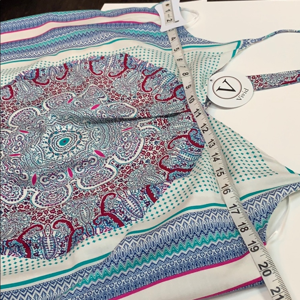 BOGO FREE Renee C. Boho Circle Print V-neck Top - Picture 5 of 7